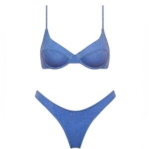 NWT Romy - Marina Sparkle Triangl Bikini Set